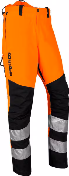 Штани для бензопили BasePro hi-vis, клас 1 тип A